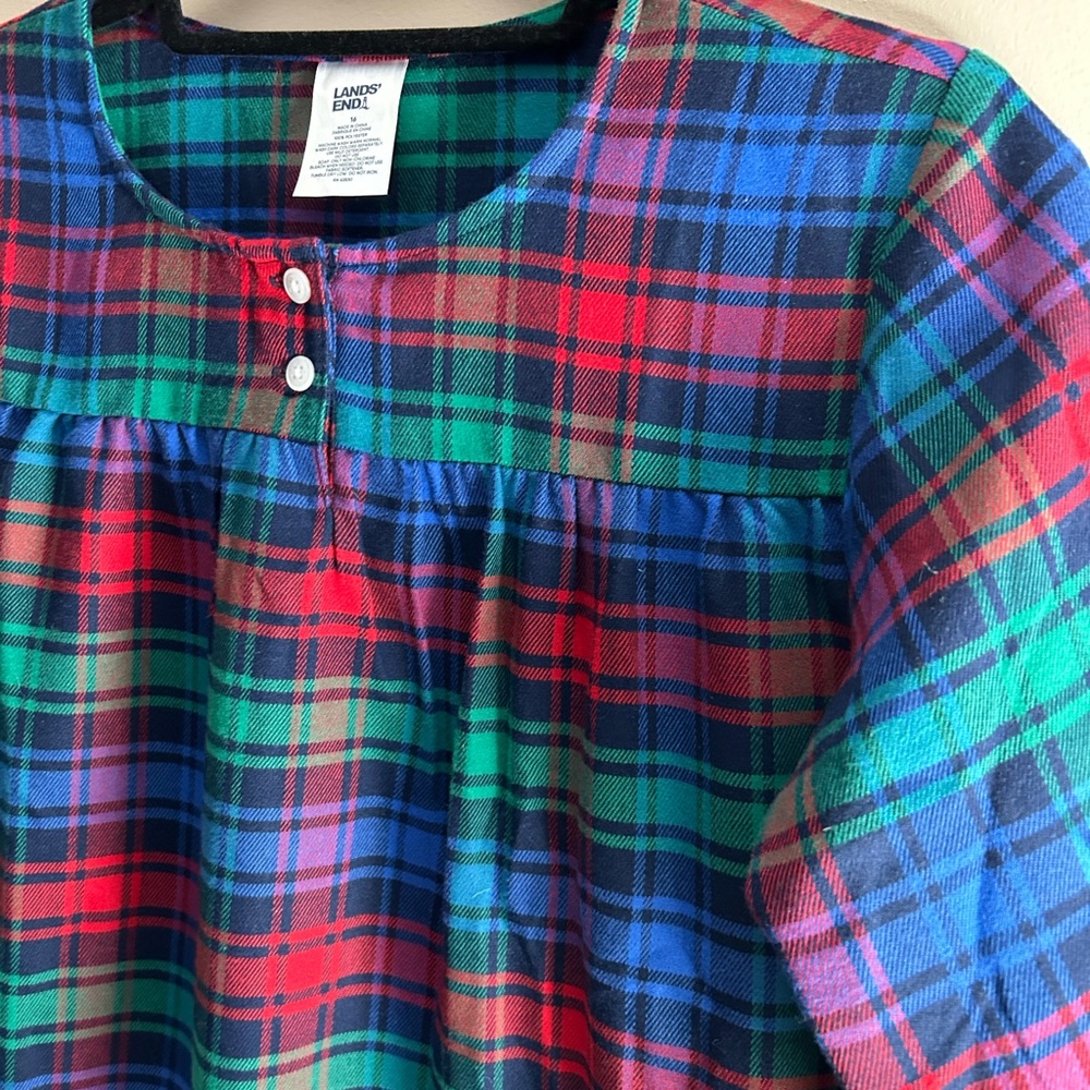 Land’s End Girls Flannel nightgown
